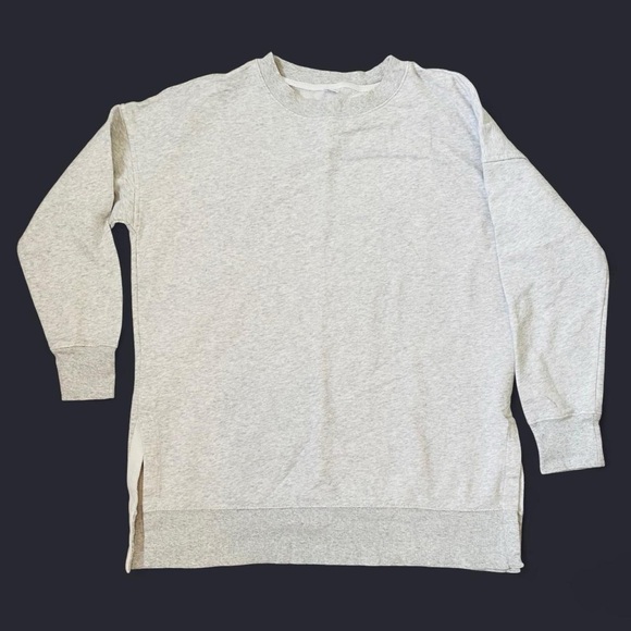 Old Navy SoComfy Relaxed Tunic Sweatshirt Size Small Heather Grey - Picture 2 of 7